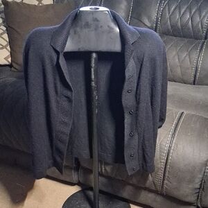 Elegant Black Women's Cardigan Sweater